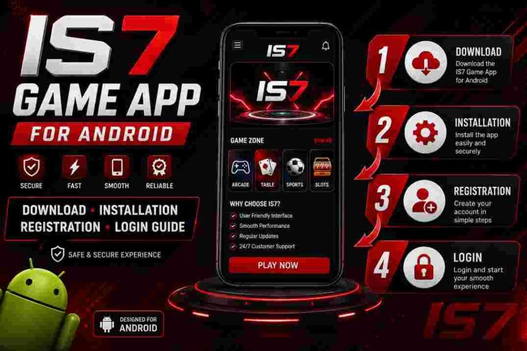 IS7 Game App for Android download, installation, registration and login guide