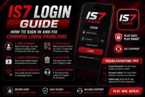 IS7 Login page sign in guide on Android